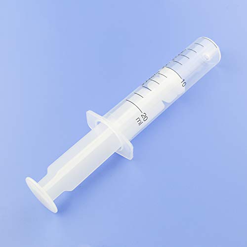 Image of 20ml Syringes without Needle Luer Slip No Rubber Ring, Reduce Mess, 20 Pack