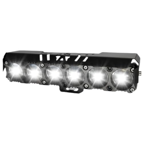 Image of 6 LENS Fog Light Yellow & White colour with 4 modes including flashing | Universal Fit for Bike & Car 12V-24V 30W| High Brightness | Stylish & Durable | Universal for bike & car| Pack of 1