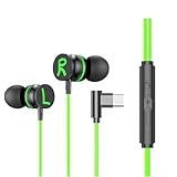 金属製有線タイプCイヤホン インイヤー 重低音 モバイルゲーム用イヤホン コントロール付き