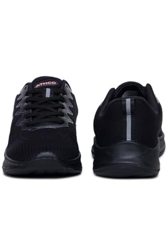Image of ATHCO Womens Vegas Running Shoes for Woman with Soft Flexible Memory Foam Women's Shoes for Walking Gym Training,Casual, Sports, Lightweight Lace up Athletics Slipon Running Shoes for Ladies & Girls
