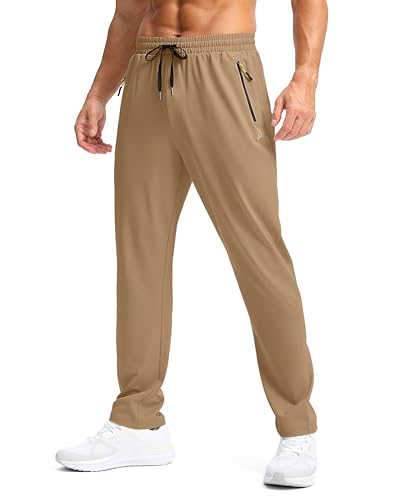 Pudolla Mens Hiking Athletic Sweatpants Running Pants Summer Lightweight Breathable