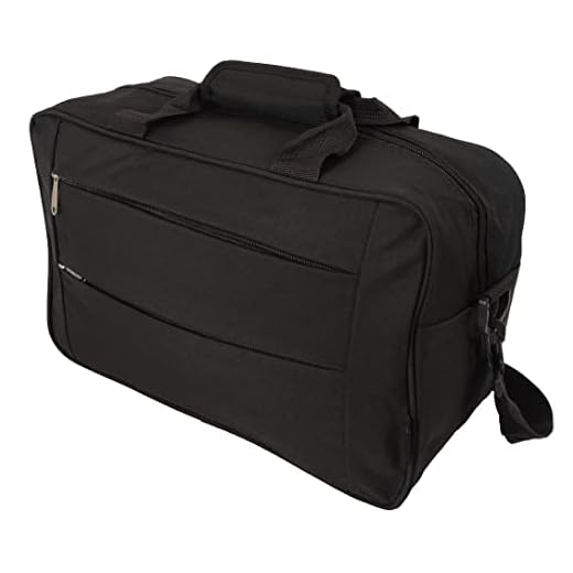 Benzi Bolsa de Viaje 40 x 25 x 20 cm Tamaño Equipaje de Mano Ryanair (5496 Negro)