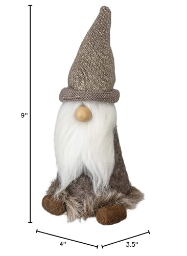 Primitives-by-Kathy-PBK-Christmas-Decor-Medium-Winter-Brown-Gray-Gnome Primitives by Kathy PBK Christmas Decor Medium Winter Brown Gray Gnome