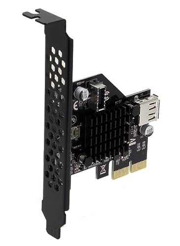 Adaptador PCIe USB 3.2 Gen 2 de 10 Gbps con alimentación integrada estable 3