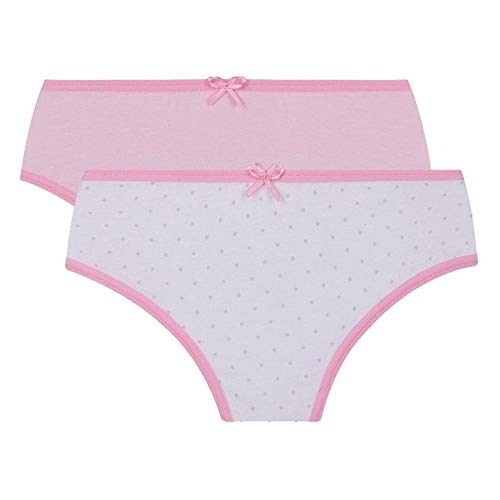 Kit 02 Calcinhas infantil menina Lupo Lobinha Basica Cor:Branco;Tamanho:PP