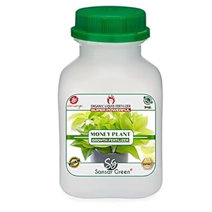 Sansar Green® Money Plant Growth Liquid Fertilizer, Essential Powerful Liquid Fertilizer for the Best Growth of Money Plants with Growth Nutrients and Charged Micro-Organism (250 ml)-image-45