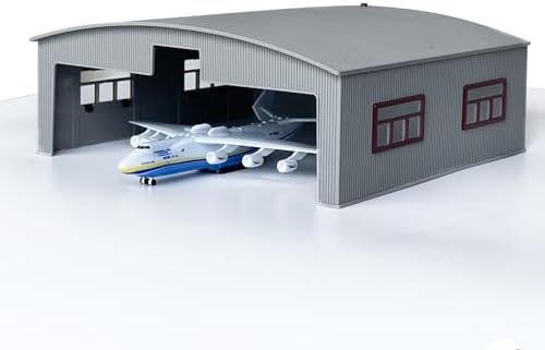 Aircraft Hangar Model ABS Plastic Hangar Building Kit with LED Lights image 5