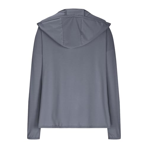 Women's Hoodies Zip Up Running Jacket Sun Protection Hooded Summer Quick Dry UPF 50+ UV Protection Jacket with Pocket Lightweight Athletic Slim Fit Hoodies Long Sleeve Top Sports Gym Full Zip Shirts - Image 6