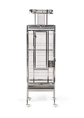 Image of Prevue Pet Products Stainless Steel Playtop Bird Cage, Small