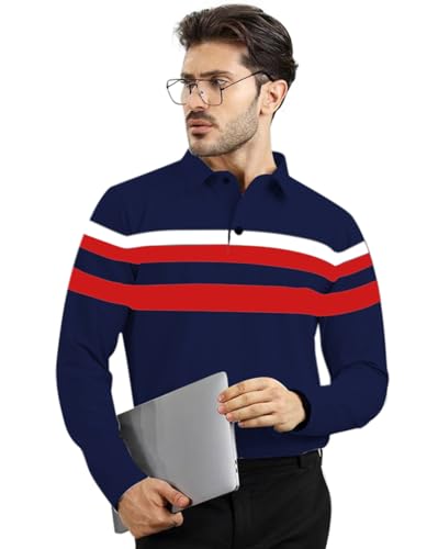 Image of AUSK Men Polo T-Shirt || Full Sleeves Polo T Shirts for Men || Mens T-Shirts
