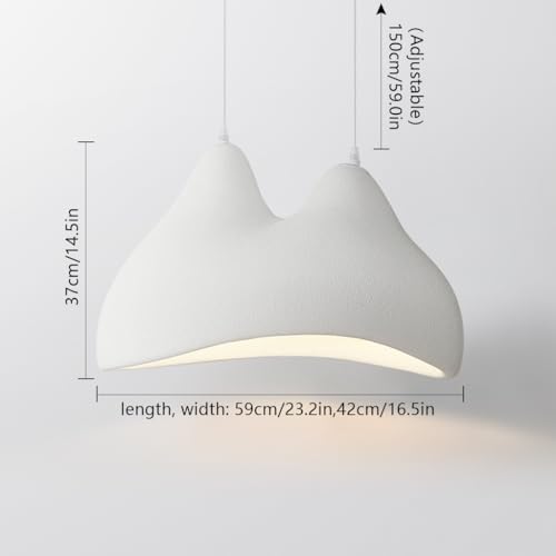 Lustre wabi-sabi réglable pour sublimer un salon au plafond haut - 6