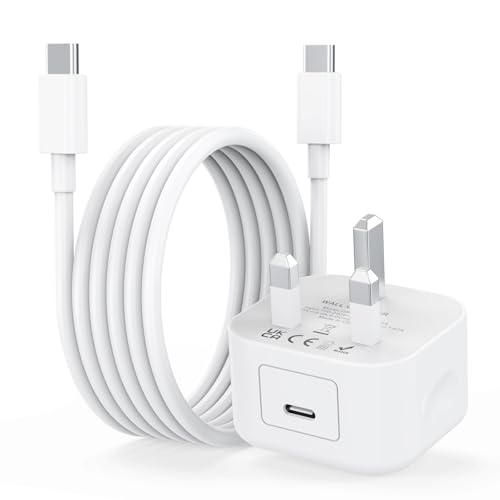 for iPhone 15 16 17 USB C Charger [MFi Certified] 20W PD USB C Fast Charger Plug with 6FT Type C to C Cable for iPhone 17/17 Pro/17 Pro Max/Air/16/15 Plus/Pro/Pro Max iPad USBC UK Power Adapter