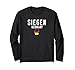 Siegen Germany Map Flag Vintage Travel Design Langarmshirt