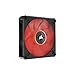 Corsair Ventilateur à LED rouges à lévitation magnétique ML120 LED ELITE 120 mm avec technologie AirGuide, vendu seul