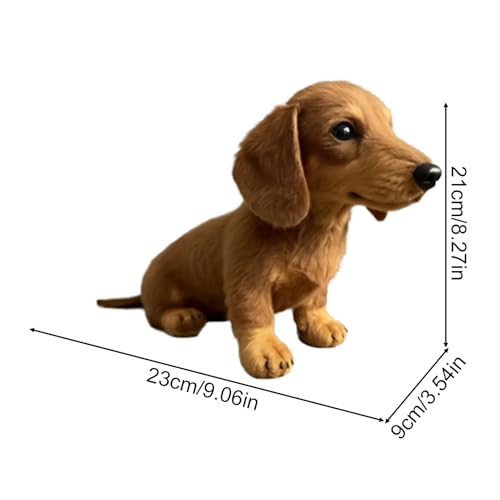 Plüsch Stofftier Hund, Emotionaler Spielhund, Plüschhund Lebensecht, Hundespielzeug Plüsch Kuscheltier, Sanftes Lebensechtes Gefühlsbegleiter Für Freunde Jubiläen, Handgefertigt Für Mädchen Und Junge