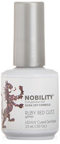 LeChat Nobility Gel Polish - 15 ml (Ruby Red Glitz - NBGP69)