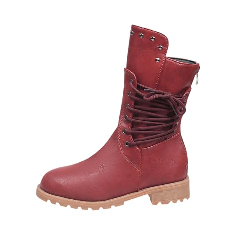 Bottes mi-mollet marche active avec talon bas stable et semelle souple