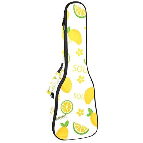 Sac de transport pour ukulélé ténor et soprano étanche à motif fruité
