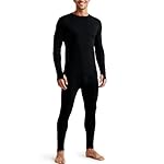 Thermal Underwear for Men Long Johns with Fleece Lined Base Layer Set for Cold Weather(Top and Bottom)