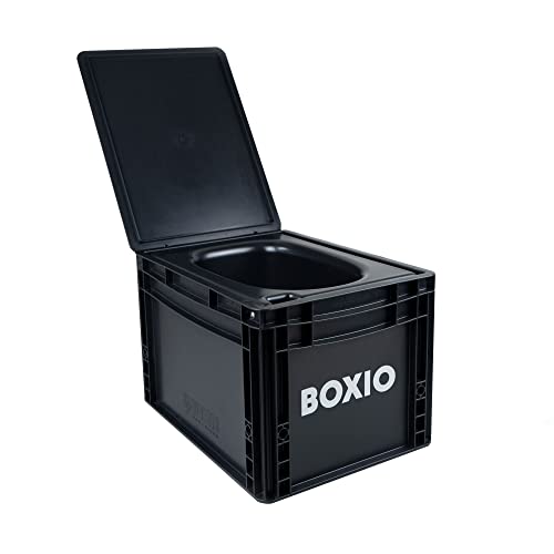 BOXIO Toilet – Portable Toilet, Camping Toilet, composting Toilet for car Camping, Boat or Camping. Mini Camping Toilet: 14,7″ x 11,8″ x 11,0″ Made in Germany.
