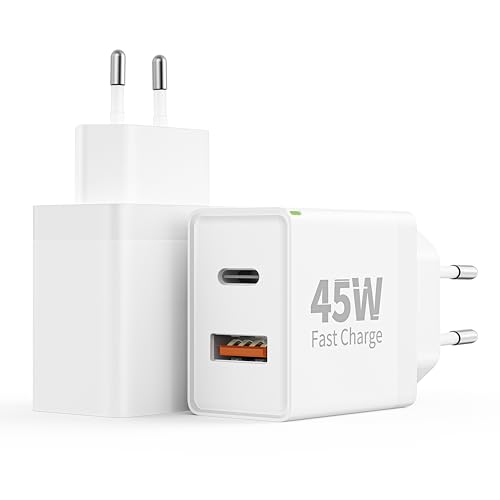 European Travel Plug Adapter - Dual Port USB C