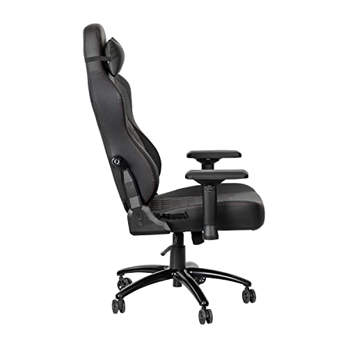 Flash Furniture Falco Ergonomic Adjustable Gaming Chair - Black LeatherSoft/Red Stitching - High Back - 4D Armrests - Headrest Pillow - Adjustable Lumbar Support - Image 8
