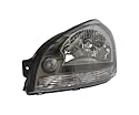 EDA PREMIUM auto Scheinwerfer Links 92103-2E020 passend für HYUNDAI TUCSON 2005-2009, ohne Motor, elektrisch, grau, H4, ECE