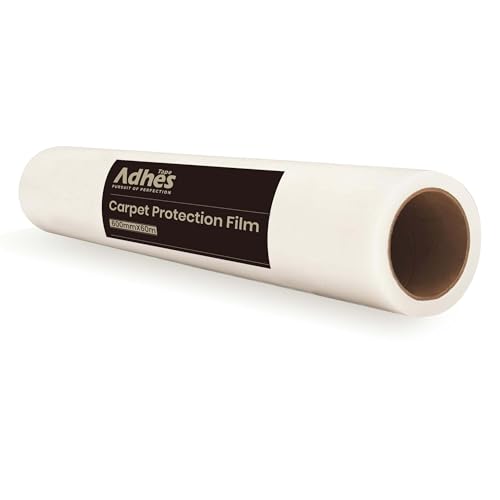 ADHES Carpet Protection Film,Clean Removal,24" x 200',Clear Self-Adhesive Surface Protective Film