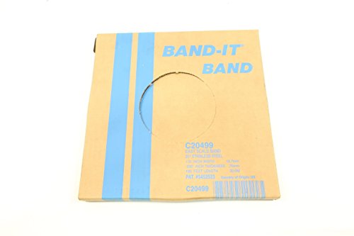 New BAND-IT C20499 Stainless Band Strap 1/2IN Wide 0.030IN Thick 100FT D601173