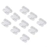 Clip di collegamento per tende a rullo, in plastica bianca, 6 x 4,5 mm, per catene verticali per tende romane, adatte a sfere di dimensioni standard 10 (10 pezzi)