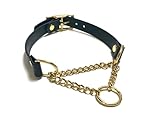 BDSM Halsband mit Kette, Pet play, martingale bdsm, Gothic Halsband, SM Choker Collar, Sklavenhalsband (M 38-44 cm)