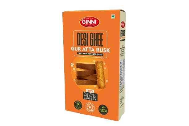 The Health Faktoree Desi Ghee Gur Atta Rusk 250 gm | Whole Wheat Atta Rusk with Desi Ghee & Jaggery | No Refined Sugar | Zero Maida | No Palm Oil | Crunchy Tea Time Toast | Pack Of 1-image-15