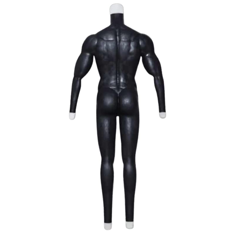 Amazon.co.jp: [BODYME] ブラック 筋肉スーツ シリコン 全身 マッスル