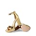 DREAM PAIRS Women's Platform Chunky High Heeled Sandals Open Toe Block Heels Ankle Strap Dress Shoes for Wedding Party Evening,Size 8,Gold-Pat,DWUMHS2508