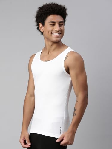 Image of Levi's 013 Classic Vest for Men | 100% Rib Cotton | Breathable Fabric | Round Neck Sleeveless Men's Vest | Soft & Durable | Freedom of Movement | Tagless & Zero Irritation Comfort | Pack of 3