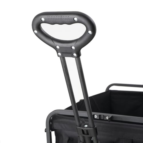 TABODD 80KG Faltbarer Wagen auf Rädern, Zusammenklappbarer Wagen Handwagen Transportkarre Gerätewagen Tragkraft Transportwagen Gartenanhänger mit Verstellbarem Griff, Picknick-Transporter für Shopping – Bild 6
