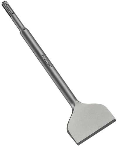 Firecore Fliesenmeißel SDS plus, SDS Meißel 250x75 mm, SDS Flachmeißel abgewinkelt SDS Meißel breit , Spatmeißel für Hämmern -FS18310