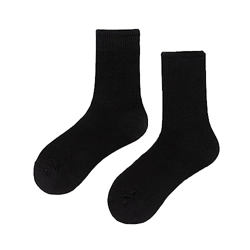 Women's Girls Solid Color Crew Soft Cotton Socks Thin Casual Calf Multi Colored Running Sports Ankle Socks