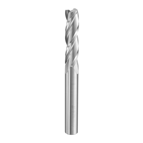 Image of sourcing map Spiral Router Bit 3/8" Cut Dia 3/8" Shank Up Cut Solid Carbide 3 Flutes CNC End Mill Milling Bits for Wood Plastic Soft Metal (1-1/2" Cut Length 3-1/2" Long)