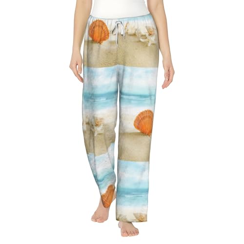 Pantalon de pyjama flanelle femme confortable vêtement de nuit imprimé