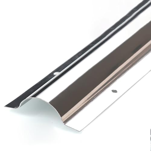 Correttore elettrico per cavi in metallo, 99 cm, canalina semicircolare con foro di montaggio per ufficio e magazzino