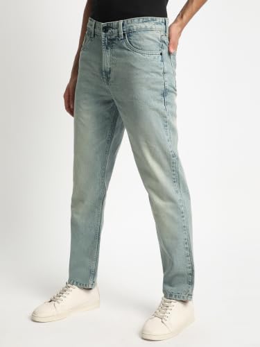 Image of BENE KLEED Men Solid Shaded Relaxed FIT 100% Cotton Jeans