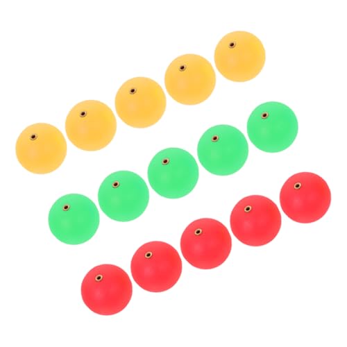 BESPORTBLE 15Pcs High Visibility Fishing Float Balls Durable Fishing Buoys for Float Fishing and Drift Fishing Bright Colors for Easy Tracking Versatile Fishing Accessories