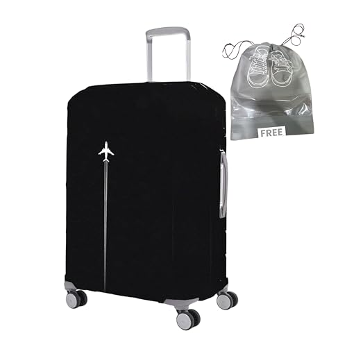 Image of WanderWraps Spendex Polyester Protective Luggage Cover | Hard Luggage Trolley Bag Cover | Washable | Dust Proof | Stretchable | L - 28 inch | AstroJet