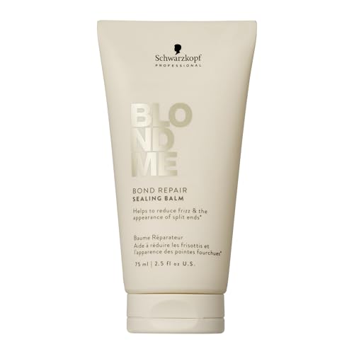 Schwarzkopf Professional BLONDME Bond Repair Sealing Balm Leave In Haarlotion Hitzeschutz Anti Frizz Versiegelt Gespaltene Spitzen Glättend Und Stärkend 75 ml