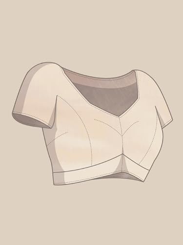 Image of Panzora Women's Soft Crepe Silk Saree With Contrast Blouse Piece.
