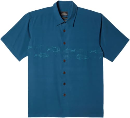 Chemise Quiksilver Offshore Major Blue en coton léger taille XL