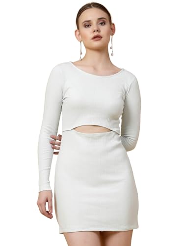 Image of RIGO Women's Waffle Knit Bodycon Midi Dress (WDRS297-1121RS-S Light Green