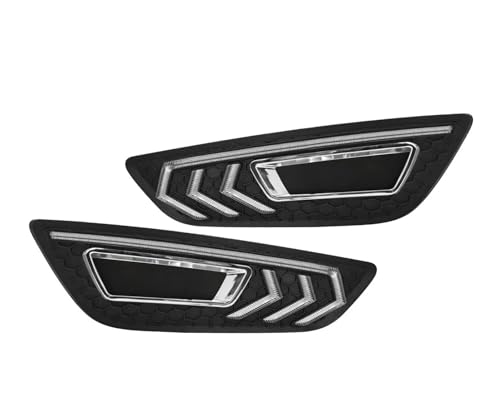 Feux antibrouillard haut de gamme Ford Focus 2015-2018 avec finitions chrome