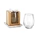 Kate Aspen, Kraft 15 oz. Stemless Wine Glass Display Box (Set of 12)